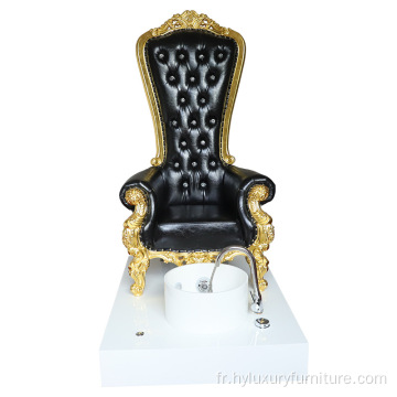 ensemble de chaise de pédicure spa fauteuil de trône de pédicure pour les ongles